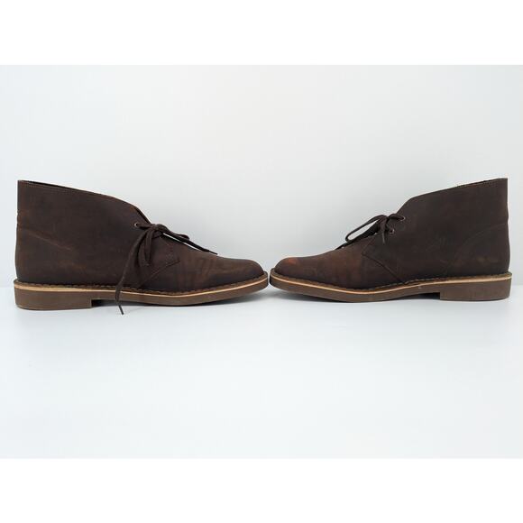 Clarks Desert Boots Mens Size 12 Brown Leather Chukka Shoes Versatile Classic